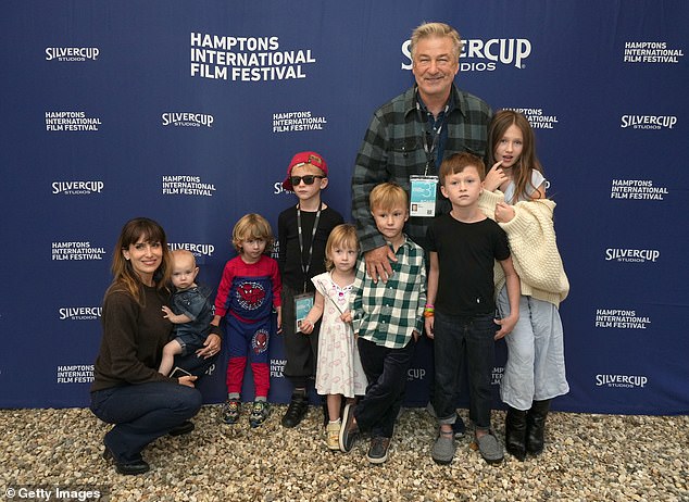 Baldwin is a father of eight children and welcomed seven children during his marriage to his wife Hilaria; seen in October 2023