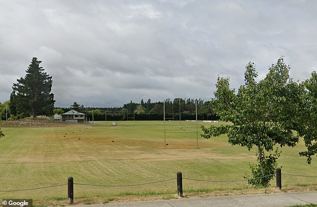 Wilson was preparing to take the field at Woodend Rugby Club in North Canterbury (pictured) when tragedy struck.