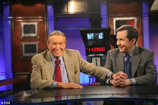 He followed in the footsteps of his late father, Mike Wallace, a renowned 60 Minutes reporter who worked into his 80s. (Pictured: Mike and Chris in an undated image)