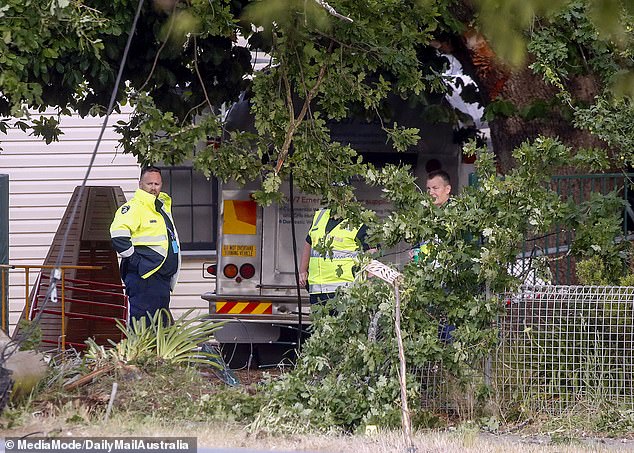 The tanker truck that crashed into the preschool on Monday afternoon