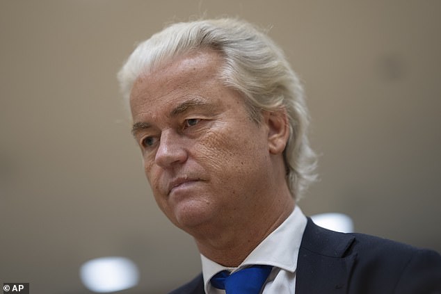 Geert Wilders (pictured) addressed X to warn: 