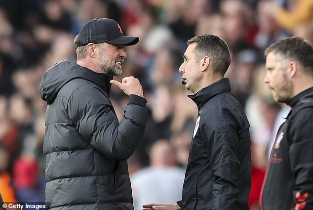 Former Liverpool boss Jurgen Klopp confronted Coote during a league match in 2022