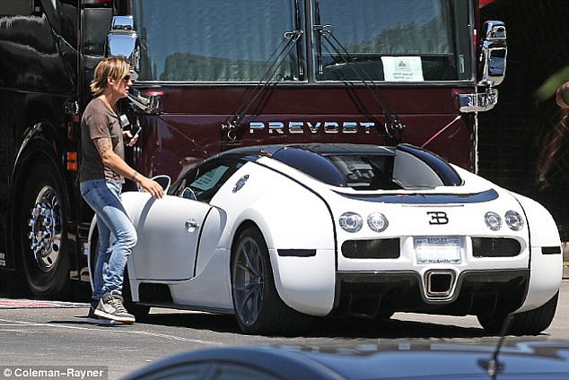 Completing his impressive collection is a white Lamborghini Aventador, which he bought for his wife Nicole Kidman.