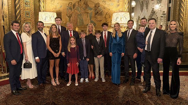 Kai (seen with her family on election night) – Don Jr.'s 17-year-old daughter. and his ex-wife Vanessa – shared a glimpse into her family's election night festivities