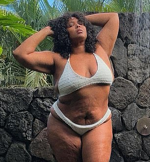 Lizzo looked incredible as she showed off her slimmer figure in daring swimsuits.