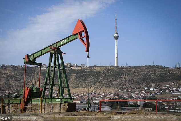 An archive image of a drilling site in Baku. Azerbaijan has large reserves of fossil fuels