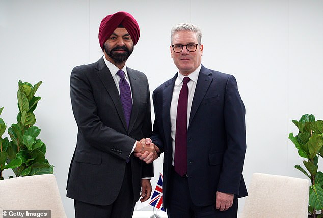 Sir Keir met World Bank President Ajay Banga in Baku this morning.