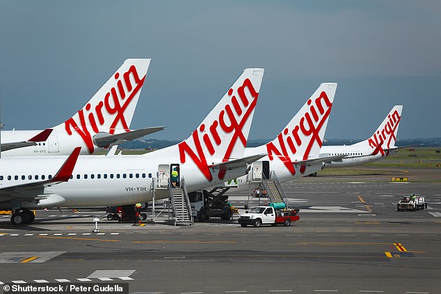 Virgin Australia cabin crew helped with taste testing the new menu (pictured on Virgin planes)