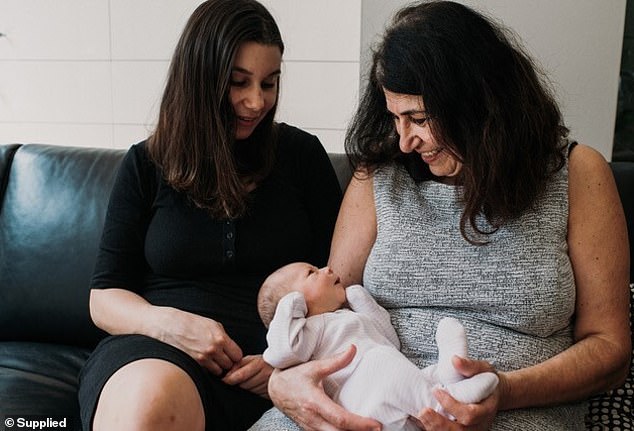 Susan, now 63, is living in a care facility after her condition deteriorated rapidly this year. Kristy, pictured with her mother and young daughter, doubts her mother will live another year.