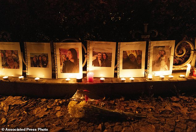 Photos of Michalski at a candlelight vigil in Budapest on Saturday, as his father made a heartbreaking statement about his death.