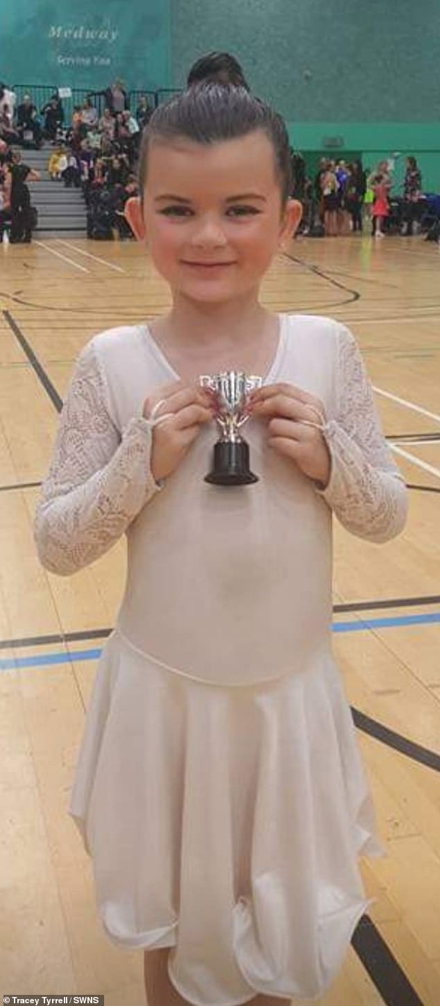 Audrey Tyrrell became an award-winning ballroom dancer at the age of six after teaching herself while watching Strictly Come Dancing.