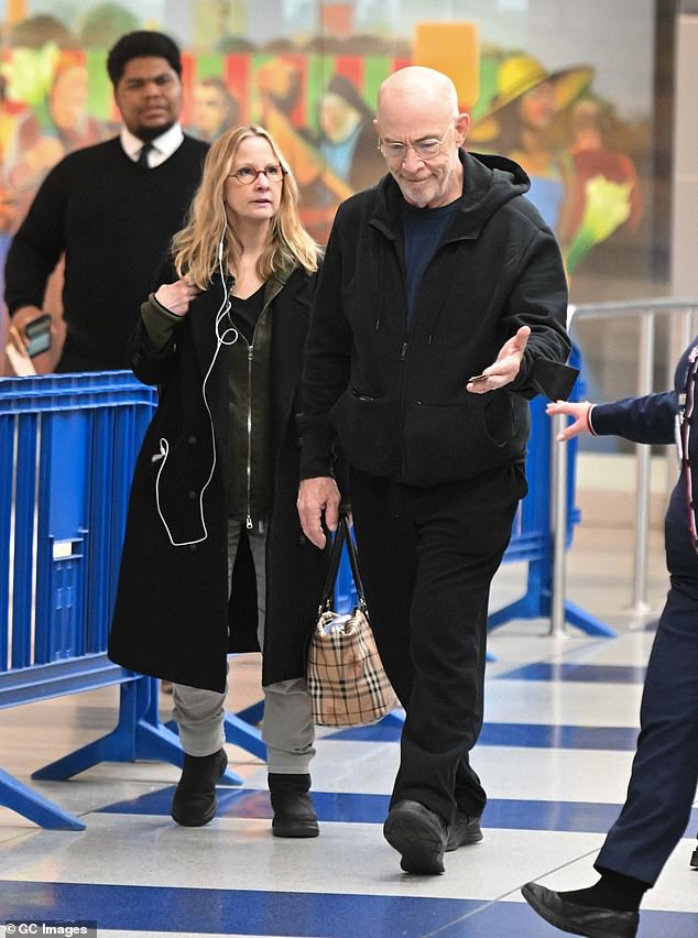 The 69-year-old actor has been married to the 58-year-old Broadway actor, singer and dancer since 1996; as they appear together in New York on Sunday