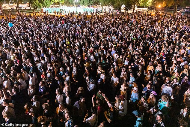 Around 60,000 music fans attended the Pitchfork music festival in Chicago