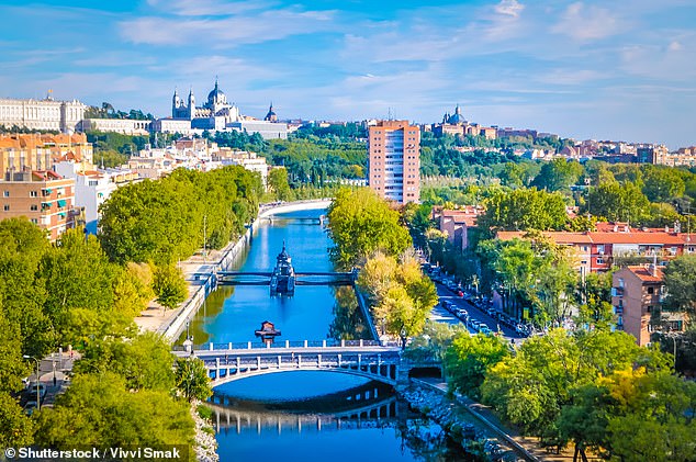 Meanwhile, in Madrid (pictured), the city's right-wing regional president Isabel Díaz Ayuso said she would not introduce tourist taxes.