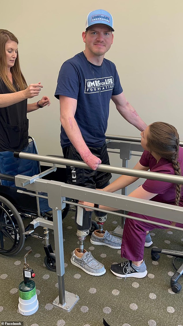 Mr. Riley had prosthetic legs fitted on a Friday in May. The following Monday I was already dealing with curbs and steps. He has recently taken up some of his hobbies, such as league bowling.