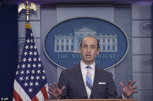 White House senior policy advisor Stephen Miller speaks during the daily briefing at the White House in Washington on August 2, 2017.