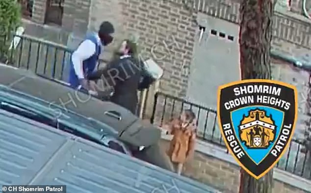 The terrifying incident unfolded around 3:30 p.m. Saturday as a father and his 6-year-old son were walking to a Sabbath meeting on Kingston Avenue in Brooklyn's Crown Heights neighborhood.