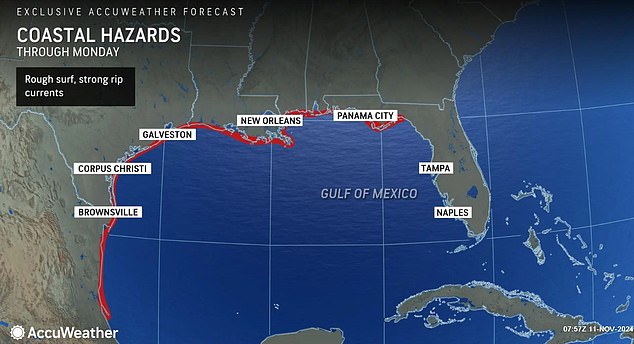 Tropical Storm Sara is likely to bring heavy rain and possible flooding to Louisiana, Arkansas and Florida.