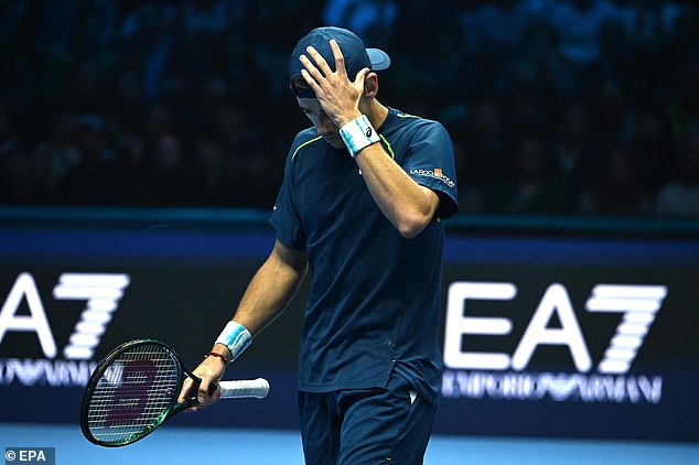 De Minaur was sent off the court by Daniil Medvedev during Tuesday's match in his second consecutive loss at the event.