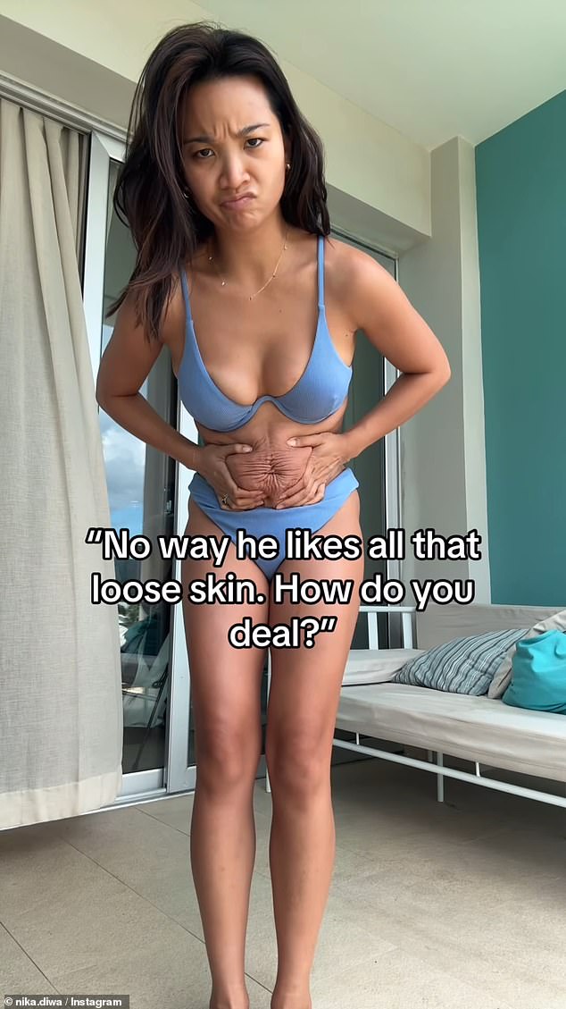 Nika Diwa, 35, an influencer from Houston, Texas, underwent a procedure known as AirSculpt Body Contouring in May after the birth of her second daughter.