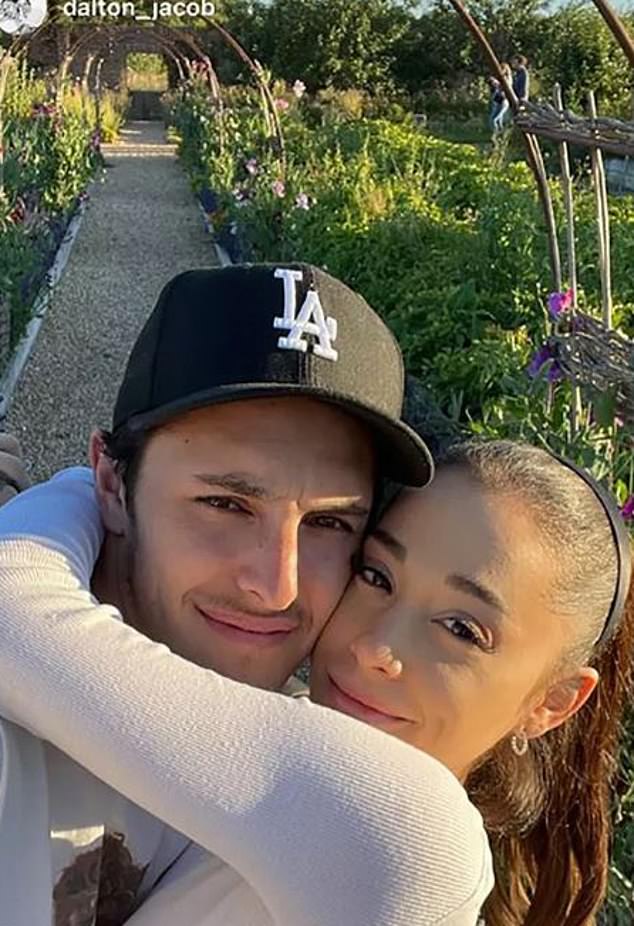 Before meeting Ethan, Ariana was married to famous real estate broker Dalton Gomez; seen in a throwback snapshot