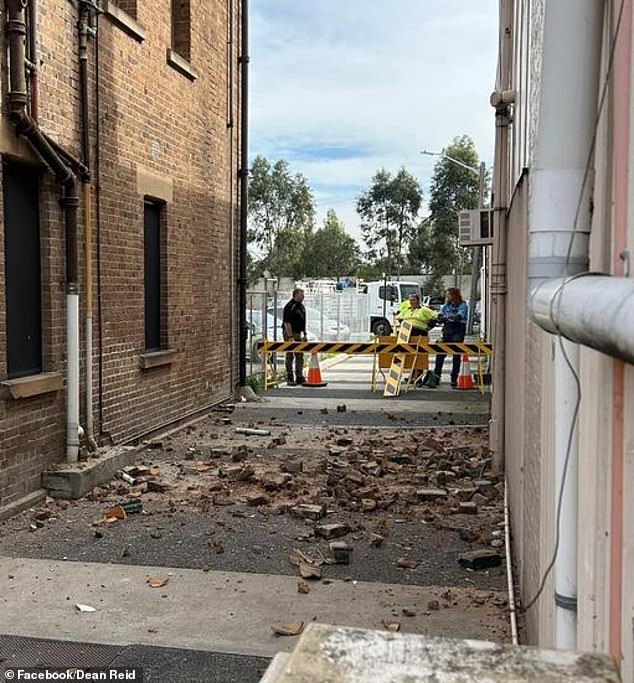 Muswellbrook was shaken by a magnitude 4.7 earthquake on August 23 (damage shown)