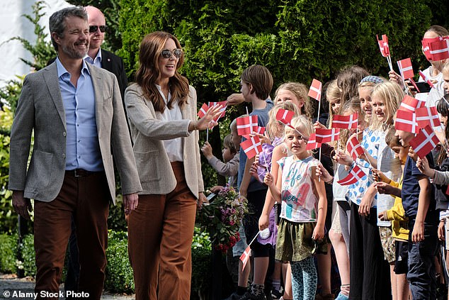 In August, King Frederick and Queen Mary of Denmark formed a united front during a visit to the Danish island of Bornholm.