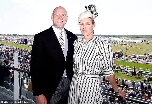 Zara and Mike Tindall love to match their outfits, especially on the races. They were captured on Derby day at Epsom last year in monochromatic stripes.