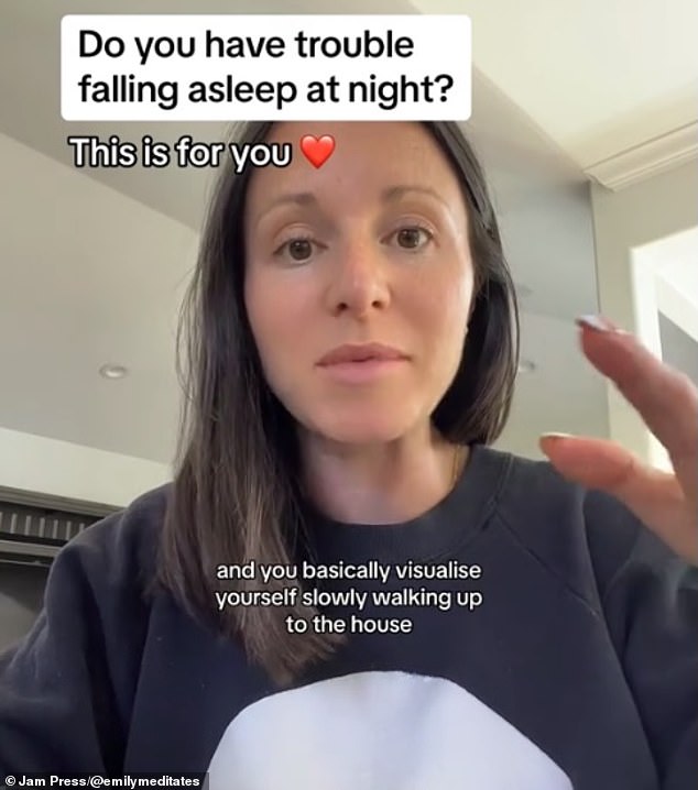 The Brooklyn-based internet star's latest clip has gone viral after she shared a clever, yet strange, way to fall asleep quickly.