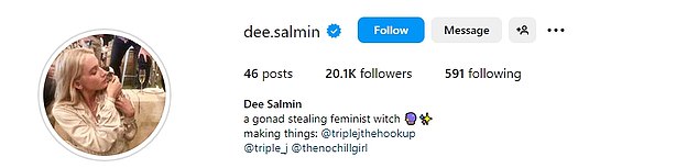 The broadcaster also changed her Instagram bio after receiving abuse on social media.