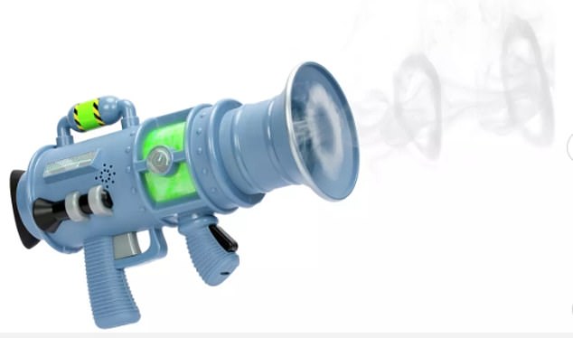 The Jazz Fart Blaster lights up and blows 'real fart rings' and kids can shoot the smelly gas up to two meters away.