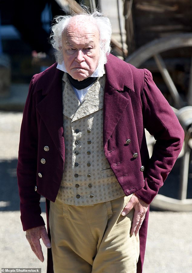 Timothy West on the set of Gentleman Jack in Halifax, Yorkshire, in 2018