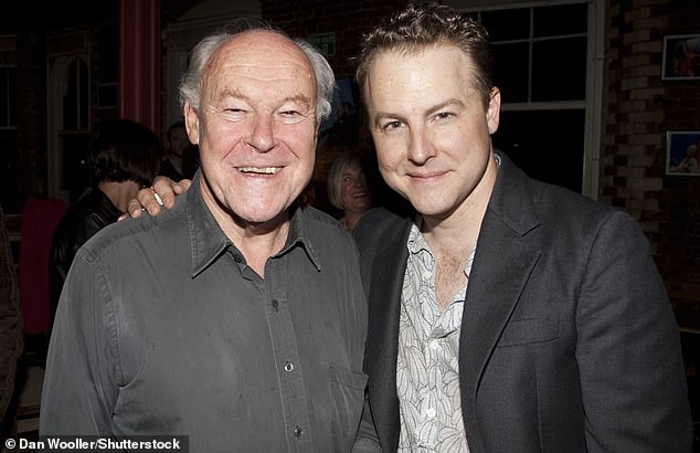 West photographed with his son Samuel West, 56, who is also an actor, in October 2010.