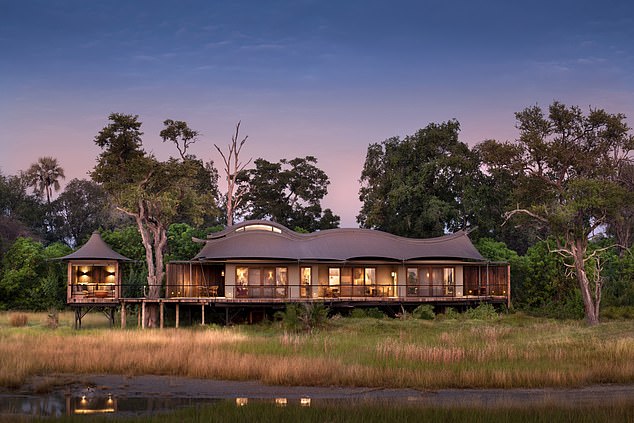 Above is Deborah's favorite luxury lodge in Africa: Xigera in Botswana's Okavango Delta. She describes it as a 