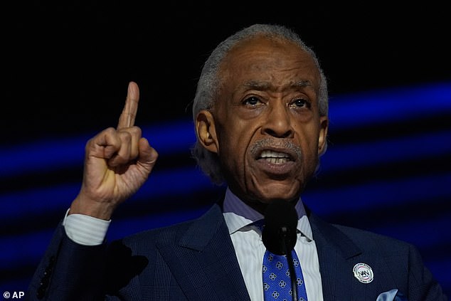 Al Sharpton speaks during the Democratic National Convention on Thursday, August 22, 2024 in Chicago.