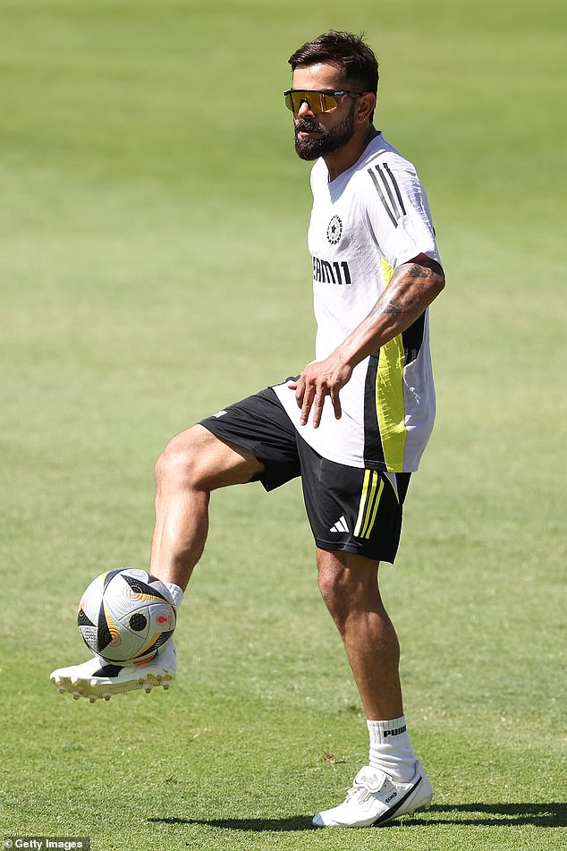 Kohli was also seen having fun with his teammates during a warm training session at the WACA.