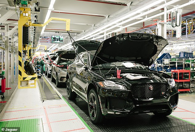 Production of the right-hand drive F-Pace SUV ended in October