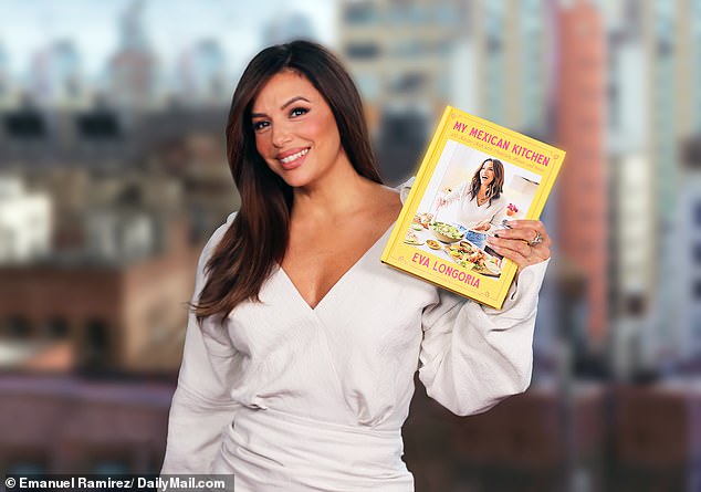 Longoria stopped by the Daily Mail office in New York to chat with Showbiz about her new book My Mexican Kitchen.