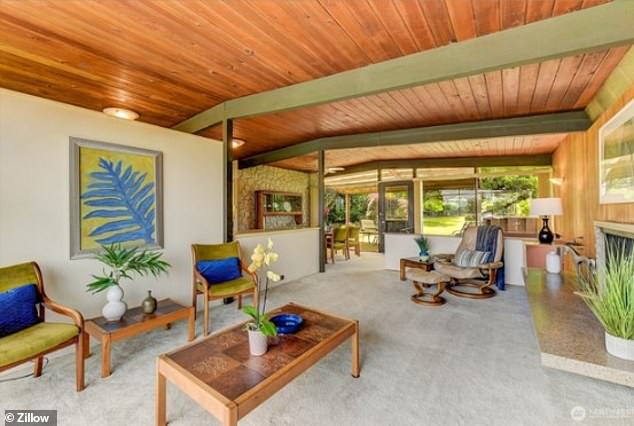 The interior of the Burkes' Rainer Valley home is seen above.