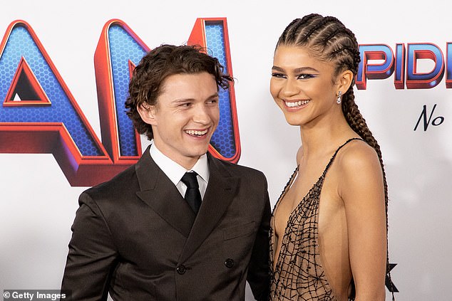 Elsewhere in the interview, Zendaya gave rare insight into her romance with Tom Holland, 28 (pictured when they first became a couple in 2021).