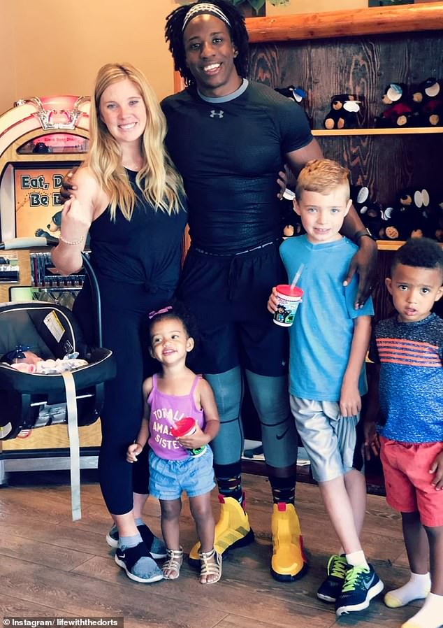 The couple has since welcomed four children - Ryker, 10, Mya, seven, Naomi, five, and Sloane, three - and of course, they are parents to Jaxden, now 13.