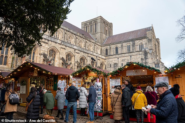 Winchester's 'delightful' Christmas market takes place in its cathedral grounds