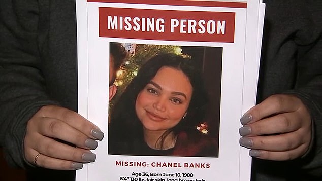 Chanel Banks, 36, disappeared at the end of October and has not been in contact with her family