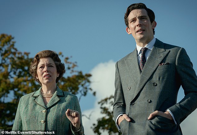 The 33-year-old actor from Southampton admitted he wasn't too keen on the idea of ​​playing a royal person (pictured alongside Olivia Colman as Queen Elizabeth).