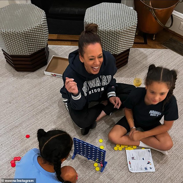 You know who looks cool? Our relieved vice president, fresh from a week of defeats, laughed Saturday with her great-nieces and a large glass of wine.