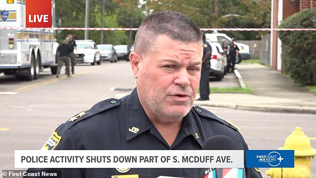 Jacksonville Sheriff's Office Chief Alan Parker said a responding deputy attempted to attack Banks after he pulled out his gun, but then fired multiple shots.