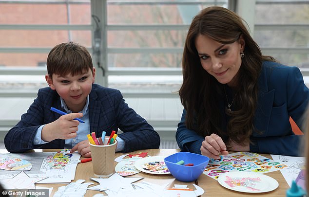 Tony, who is from Kent, met Kate at the Princess's Christmas Carol Concert at Westminster Abbey in 2021, and again at Westminster Hospital Day Center in December 2023, where they colored together (in the photo).