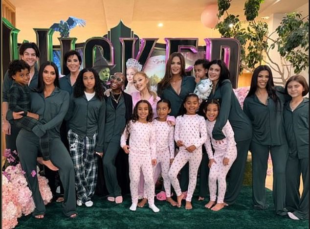 Kim has been a super mom and even hosted a screening of Wicked for her kids that was attended by the film's stars Ariana Grande and Cynthia Erivo.