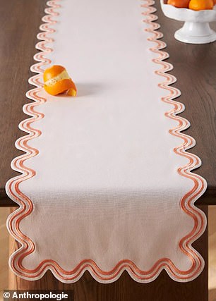 Anthropologie's Madeline Table Runner is $87