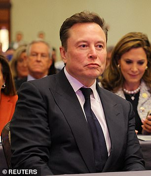 Billionaire Elon Musk at the House Republican Conference meeting